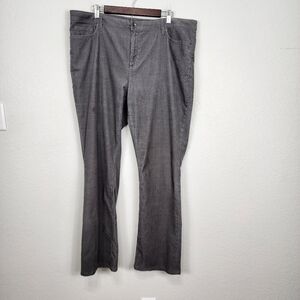 Lands End Midrise Bootcut Cordoroy Gray Pants Size 18